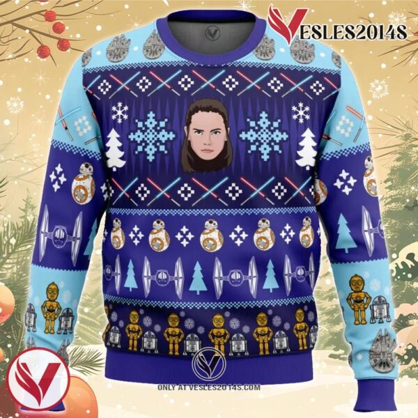 The Rise Of Christmas Star Wars Ugly Christmas Sweater, Unique Christmas Gift For Fans - Vesles2014S