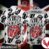 The Rolling Stones Black Logo White Hawaiian Shirt, Unique Gifts For Friends - Vesles2014S 1