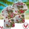 The Rolling Stones Hibiscus And Coconut Tree Grey Hawaiian Shirt, Unique Gifts For Friends - Vesles2014S 1
