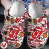 The Rolling Stones Music Band Crocs Crocband Clogs Shoes, Unique Gifts For Fans - Vesles2014S
