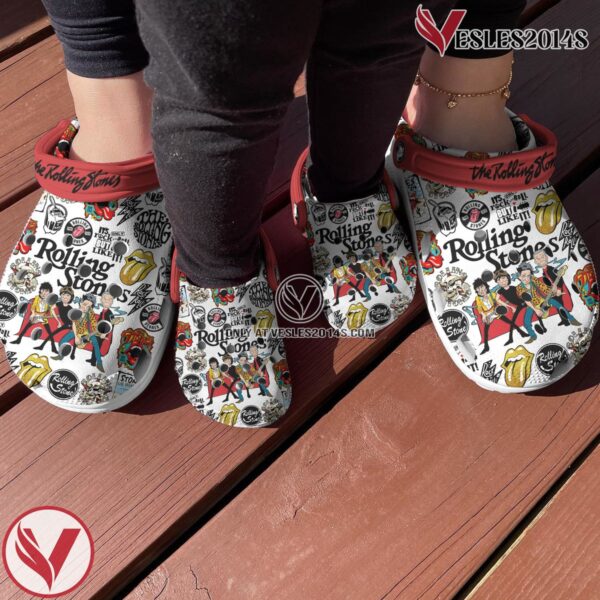 The Rolling Stones Music Crocs Crocband Clogs Shoes, Unique Gifts For Fans Style 1 - Vesles2014S 2