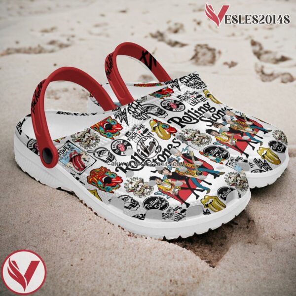 The Rolling Stones Music Crocs Crocband Clogs Shoes, Unique Gifts For Fans Style 1 - Vesles2014S 4
