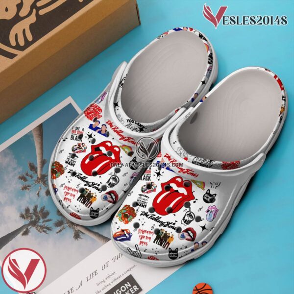 The Rolling Stones Music Crocs Crocband Clogs Shoes, Unique Gifts For Fans Style 10 - Vesles2014S 3