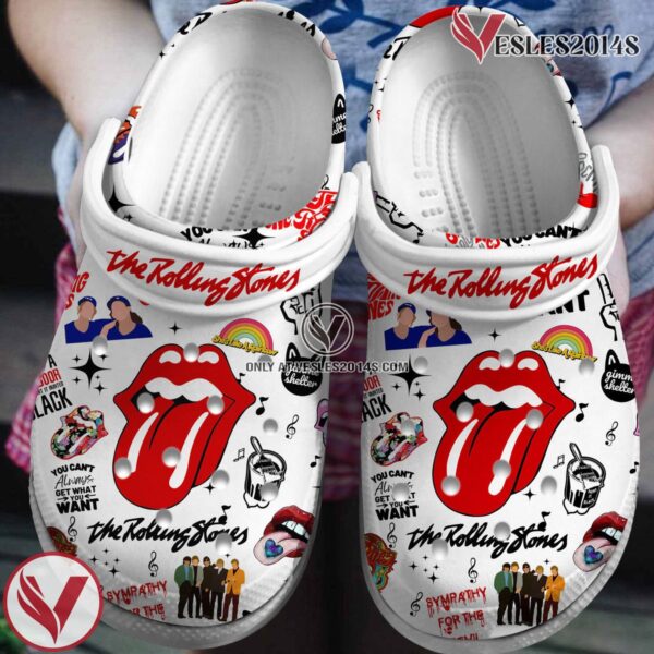 The Rolling Stones Music Crocs Crocband Clogs Shoes, Unique Gifts For Fans Style 10 - Vesles2014S
