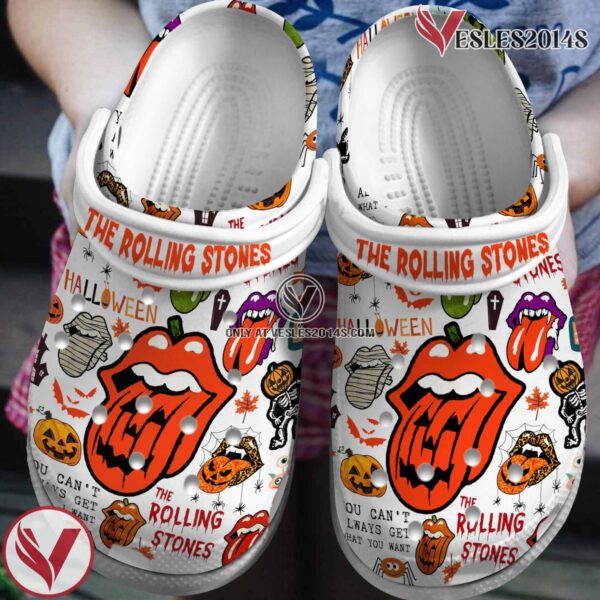 The Rolling Stones Music Crocs Crocband Clogs Shoes, Unique Gifts For Fans Style 12 - Vesles2014S
