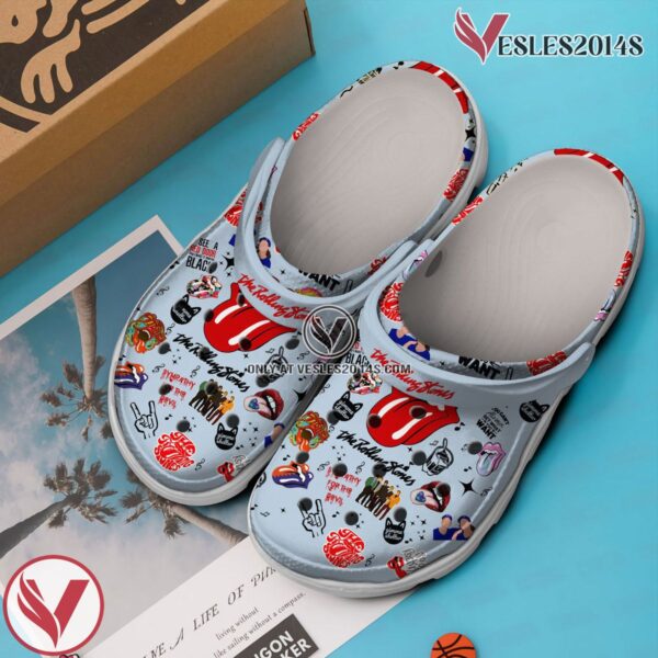 The Rolling Stones Music Crocs Crocband Clogs Shoes, Unique Gifts For Fans Style 14 - Vesles2014S 3