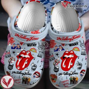 The Rolling Stones Music Crocs Crocband Clogs Shoes, Unique Gifts For Fans Style 14 - Vesles2014S