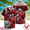 The Rolling Stones Skull Hidden Behind Red Leaves Hawaiian Shirt, Unique Gifts For Friends - Vesles2014S 1