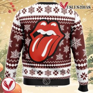 The Rolling Stones Ugly Christmas Sweater, Unique Christmas Gift For Fans - Vesles2014S 1
