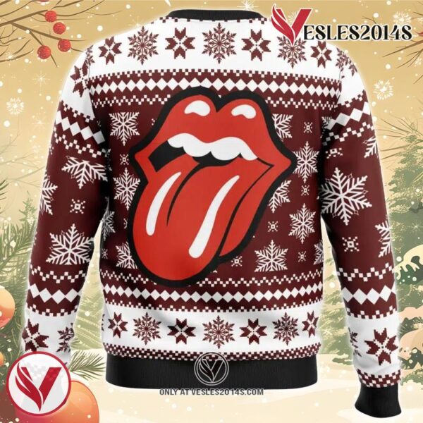 The Rolling Stones Ugly Christmas Sweater, Unique Christmas Gift For Fans - Vesles2014S 1