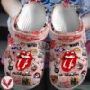 The Rollings Stones Rock Band Crocs Shoes Comfortable Clogs Crocband For Men Women, Unique Gift From Vesles2014S