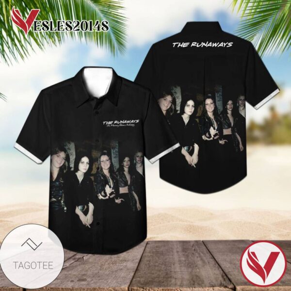 The Runaways The Mercury Albums Anthology Album Cover Hawaiian Shirt, Best Gift For Music Lovers Vesles2014S