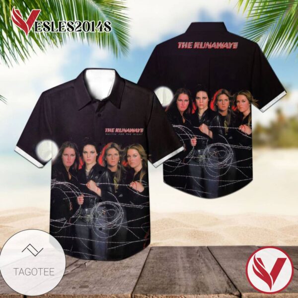 The Runaways Waitin' For The Night Album Cover Hawaiian Shirt, Best Gift For Music Lovers Vesles2014S