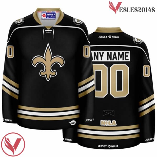 The Saint New - Orleans Football Team - Customize Black Jersey, Football Coach Gift Ideas - Vesles2014S 3