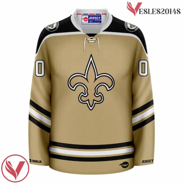 The Saint New - Orleans Football Team - Customize Golden Jersey, Football Coach Gifts - Vesles2014S