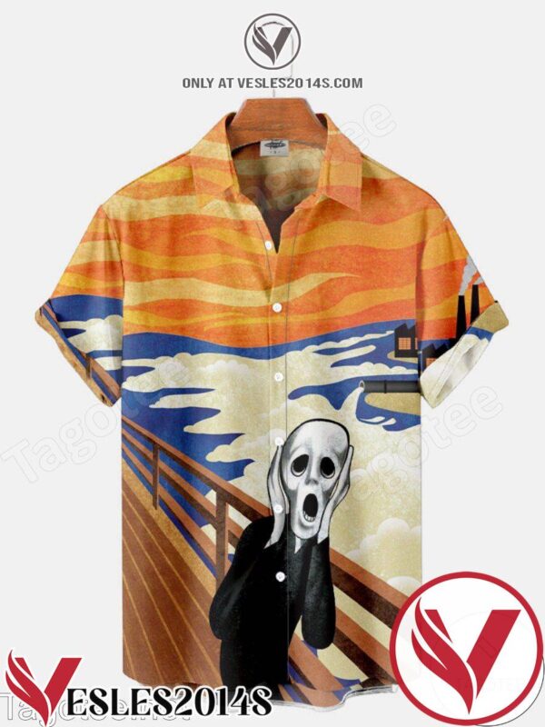 The Scream Halloween Hawaiian Shirt, Unique Gifts For Friends - Vesles2014S 1