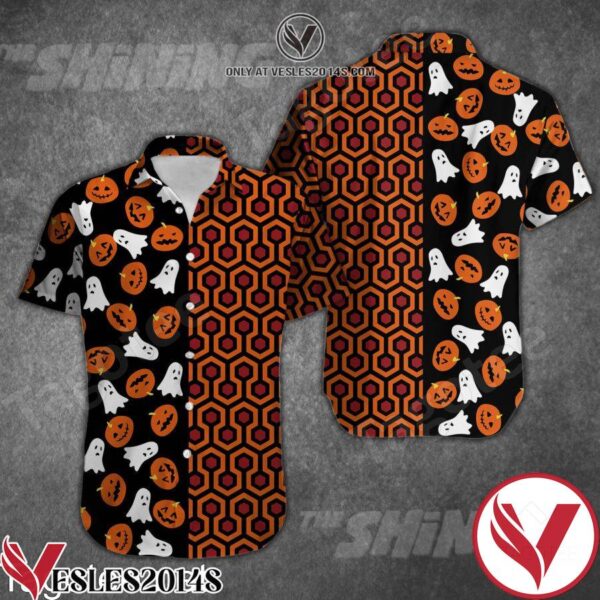 The Shining Overlook Hotel Halloween Pumpkin Ghost Hawaiian Shirt, Unique Gifts For Friends - Vesles2014S 1