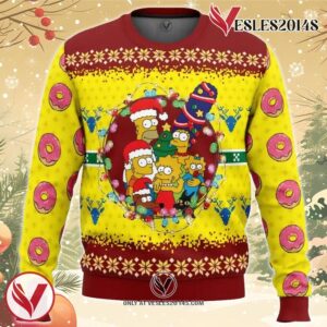 The Simpsons Ugly Christmas Sweater, Unique Christmas Gift For Fans - Vesles2014S