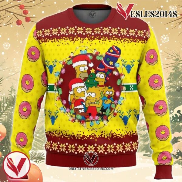 The Simpsons Ugly Christmas Sweater, Unique Christmas Gift For Fans - Vesles2014S