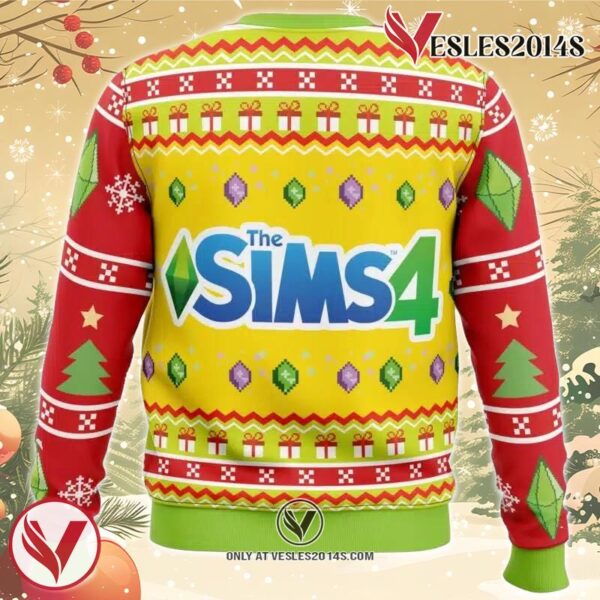The Sims 4 Ugly Christmas Sweater, Unique Christmas Gift For Fans - Vesles2014S 1