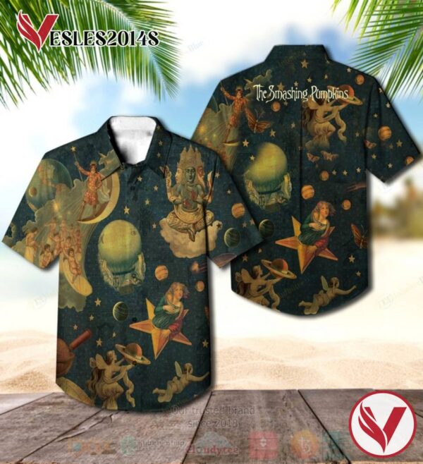 The Smashing Pumpkins Mellon Collie and the Infinite Sadness Album Hawaiian Shirt, Best Gift For Music Lovers Vesles2014S