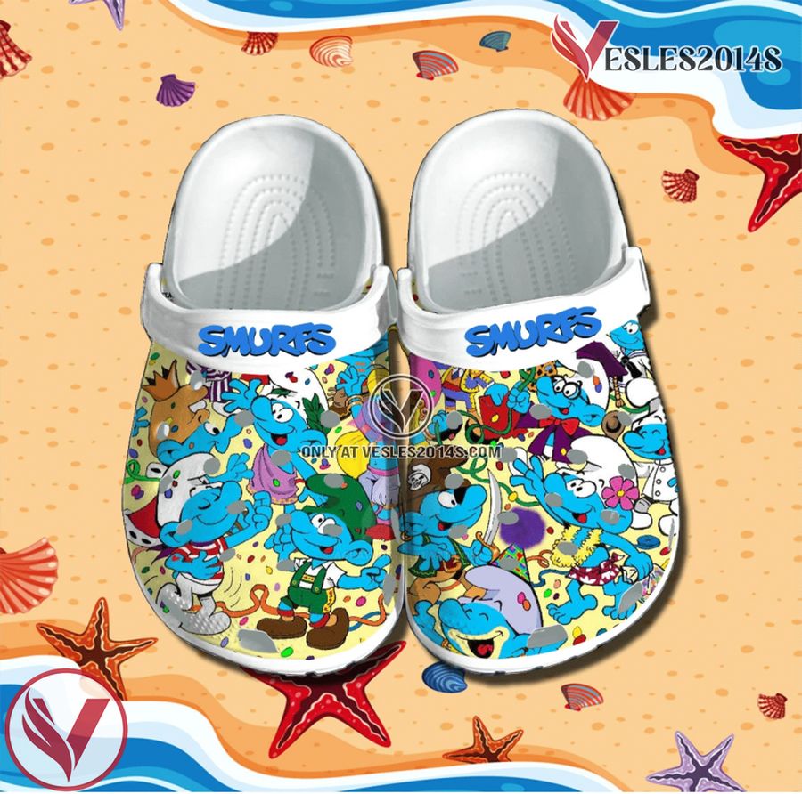 The Smurfs Crocs Clog Shoes Style 9, Unique Gift From  Vesles2014S