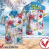 The Smurfs Red Hibiscus Palm Leaf Blue Hawaiian Shirt, Unique Gifts For Friends - Vesles2014S 1