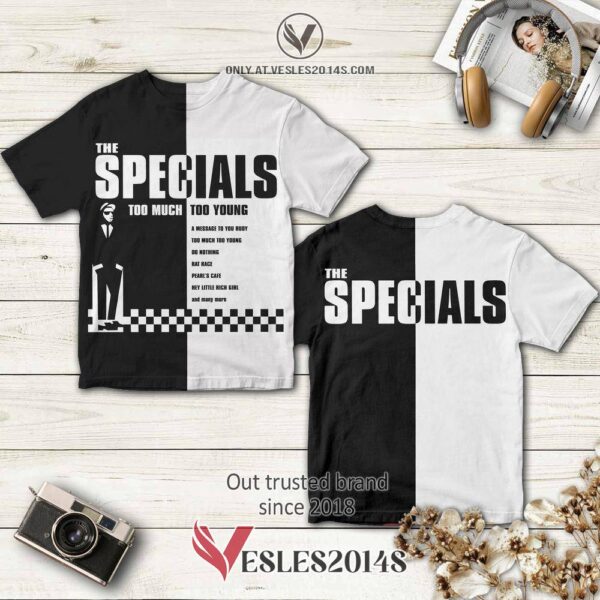 The Specials Too Much Too Young Album 3D Shirt, Perfect Gifts For Music Lovers - Vesles2014S