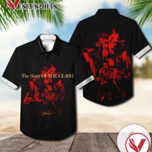 The Story Of The Clash Volume 1 Compilation Album Cover Hawaiian Shirt, Best Gift For Music Lovers Vesles2014S