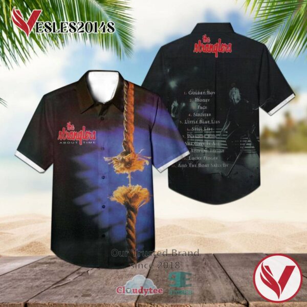 The Stranglers About Time 1995 Album Hawaiian Shirt, Best Gift For Music Lovers Vesles2014S