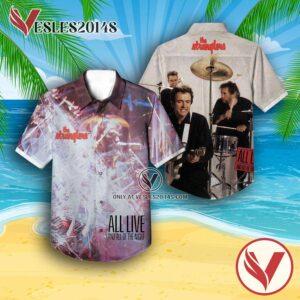 The Stranglers All Live And All Of The Night Album Cover Hawaiian Shirt, Unique Gifts For Music Lovers - Vesles2014S
