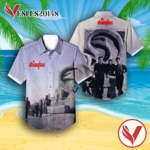 The Stranglers Aural Sculpture Album Cover Hawaiian Shirt, Unique Gifts For Music Lovers - Vesles2014S