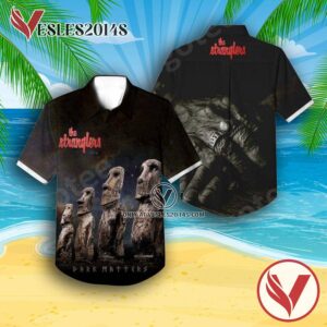 The Stranglers Dark Matters Album Cover Hawaiian Shirt, Unique Gifts For Music Lovers - Vesles2014S