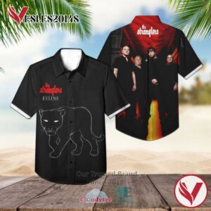 The Stranglers Feline 1982 Album Hawaiian Shirt, Best Gift For Music Lovers Vesles2014S