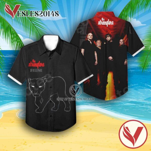 The Stranglers Feline Album Cover Hawaiian Shirt, Unique Gifts For Music Lovers - Vesles2014S