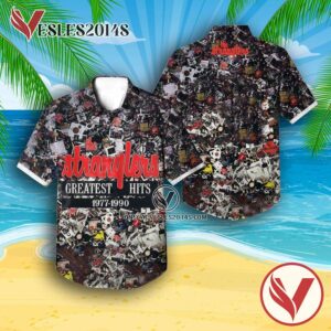 The Stranglers Greatest Hits 1977-1990 Compilation Album Cover Hawaiian Shirt, Unique Gifts For Music Lovers - Vesles2014S