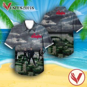 The Stranglers Norfolk Coast Album Cover Hawaiian Shirt, Unique Gifts For Music Lovers - Vesles2014S