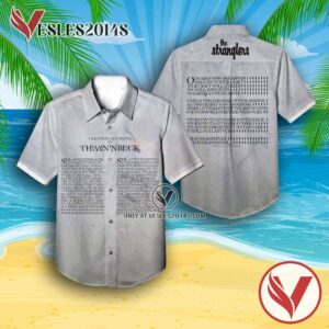 The Stranglers The Gospel According To The Meninblack Album Cover Hawaiian Shirt, Unique Gifts For Music Lovers - Vesles2014S