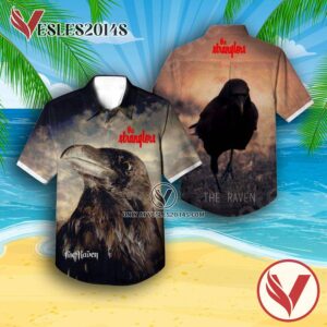 The Stranglers The Raven Album Cover Style 2 Hawaiian Shirt, Unique Gifts For Music Lovers - Vesles2014S