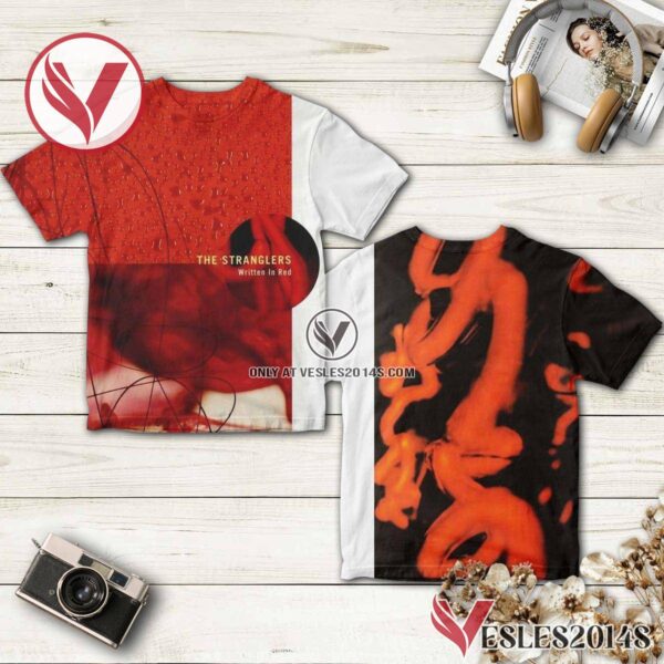 The Stranglers Written In Red Album Cover Shirt, Unique Gifts For Music Lovers - Vesles2014S