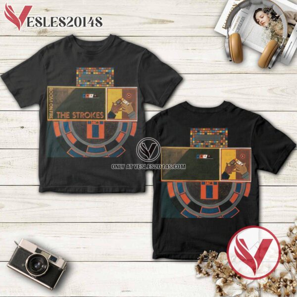 The Strokes Room On Fire Album Cover Shirt, Unique Gifts For Music Lovers - Vesles2014S