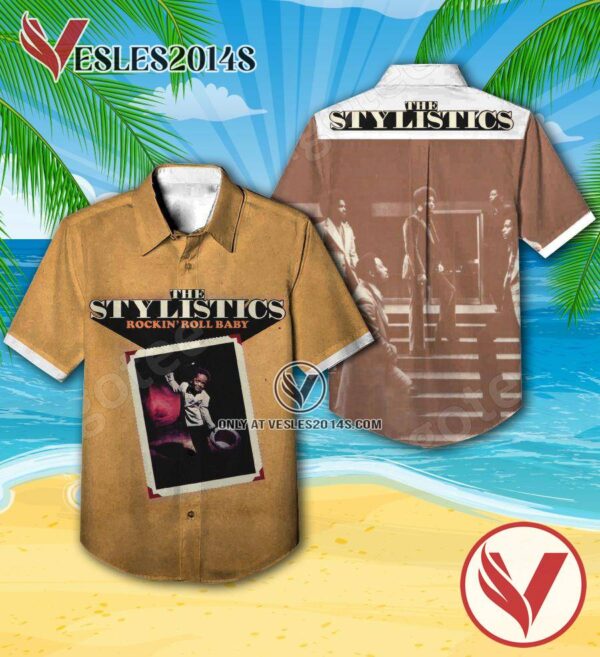 The Stylistics Rockin’ Roll Baby Album Cover Hawaiian Shirt, Unique Gifts For Music Lovers - Vesles2014S