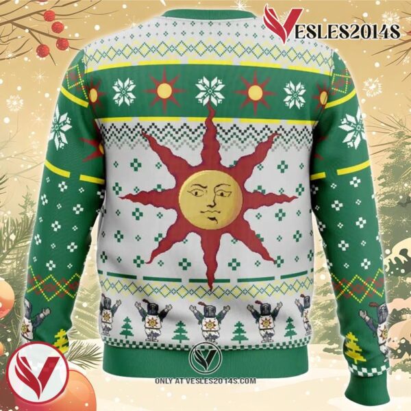 The Sun Dark Souls Ugly Christmas Sweater, Unique Christmas Gift For Fans - Vesles2014S 1