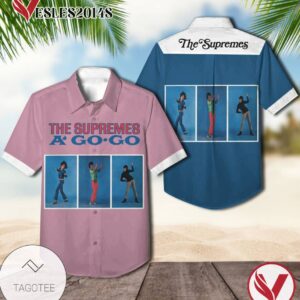The Supremes A' Go go Album Cover Hawaiian Shirt, Best Gift For Music Lovers Vesles2014S