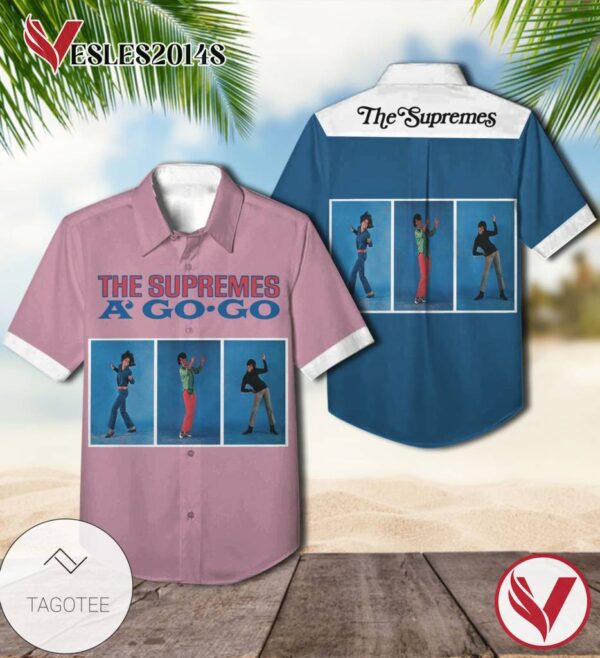 The Supremes A' Go go Album Cover Hawaiian Shirt, Best Gift For Music Lovers Vesles2014S