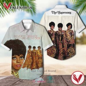 The Supremes Cream of The Crop Album Hawaiian Casual Shirt, Best Gift For Music Lovers Vesles2014S
