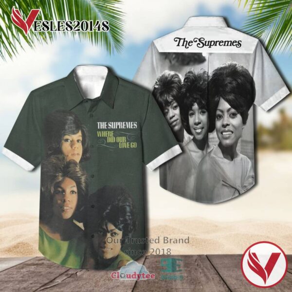 The Supremes Where Did Our Love Go Album Casual Hawaiian Shirt, Best Gift For Music Lovers Vesles2014S