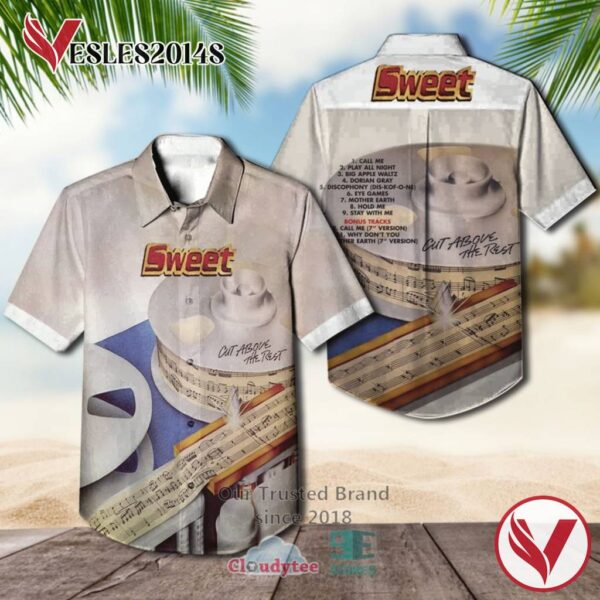 The Sweet Band Cut Above the Rest Album Hawaiian Shirt, Best Gift For Music Lovers Vesles2014S