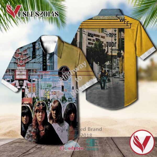 The Sweet Band Desolation Boulevard Album Hawaiian Shirt, Best Gift For Music Lovers Vesles2014S