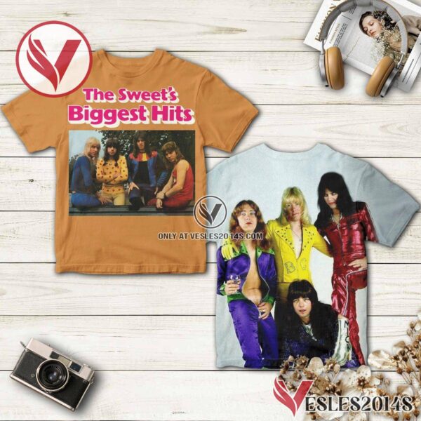 The Sweet’s Biggest Hits Album Cover Shirt, Unique Gifts For Music Lovers - Vesles2014S